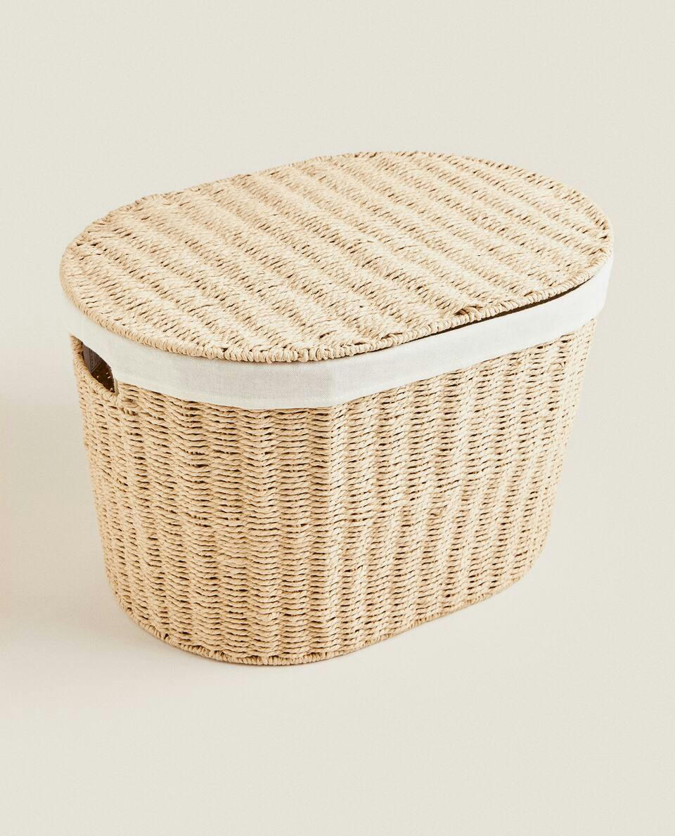OVAL TRUNK WITH FABRIC LINING