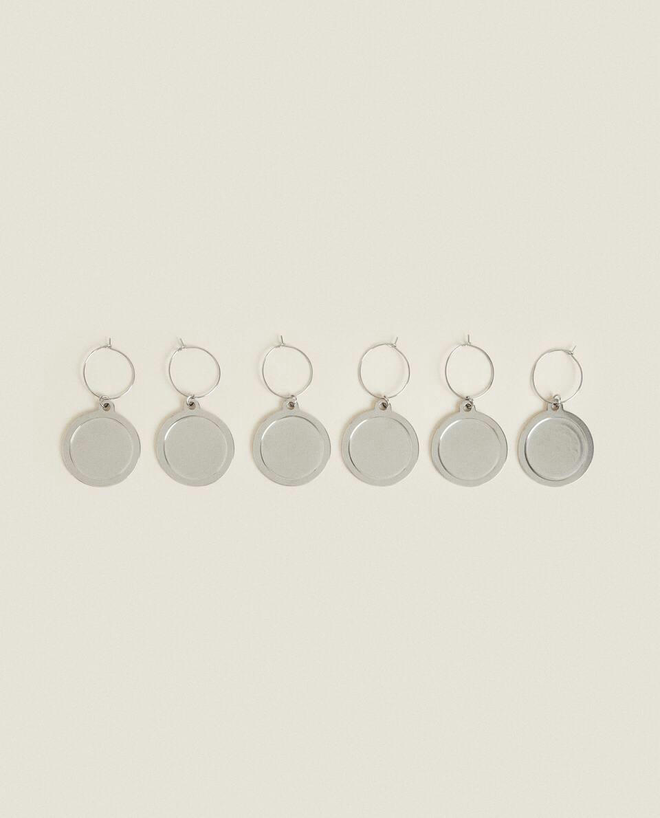 STEEL GLASS MARKERS (SET OF 6)