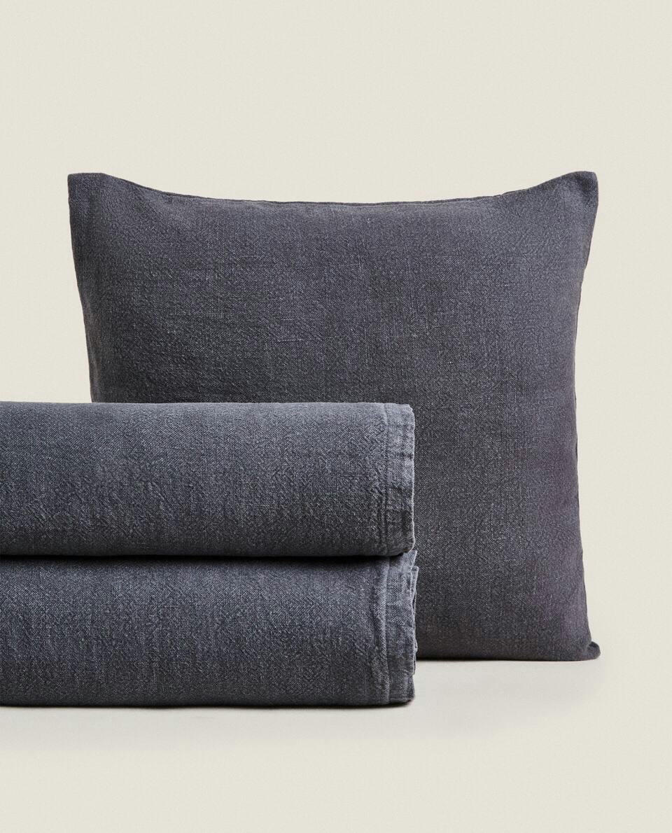 WASHED LINEN BEDSPREAD (400 GxM2)