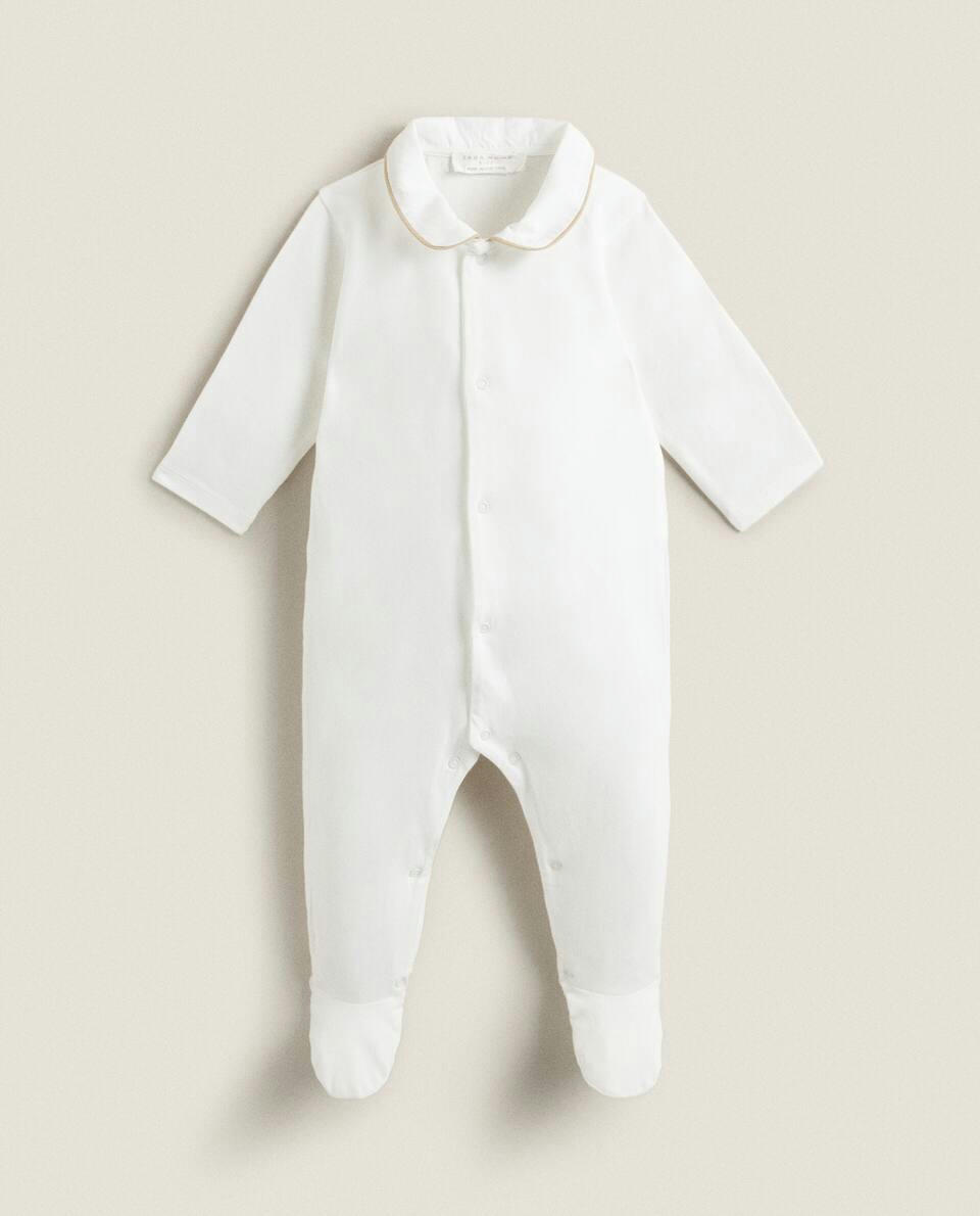 ROMPER WITH CONTRAST PIPING