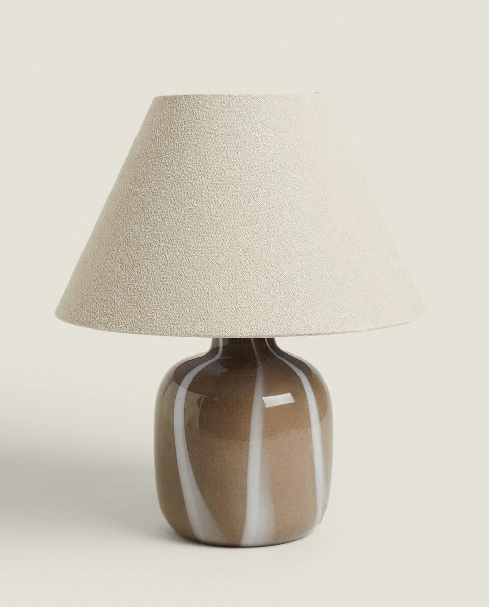 GLASS BASE LAMP