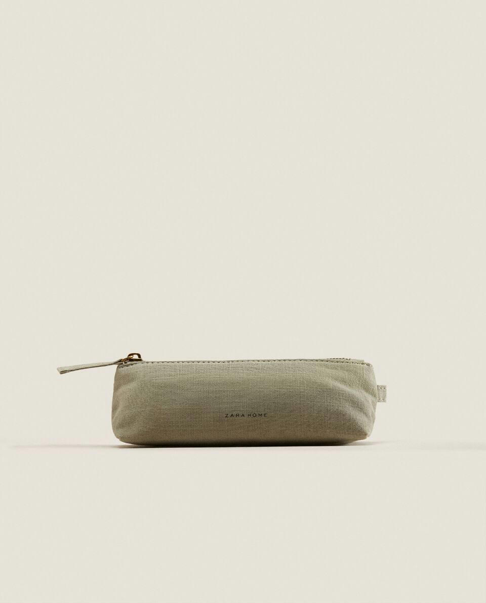 SMALL COTTON TOILETRY BAG