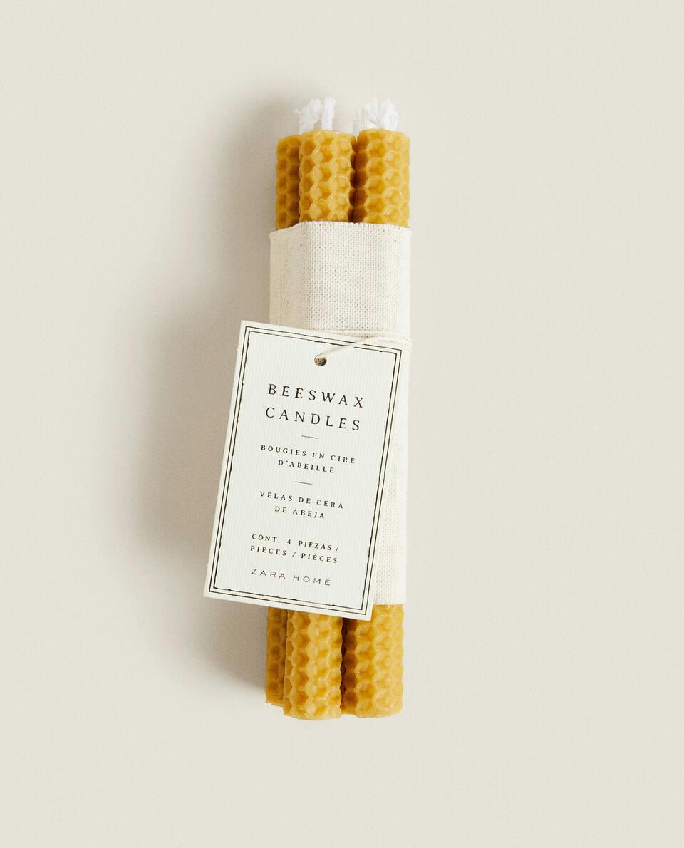 PACK OF BEESWAX CANDLES (PACK OF 4)