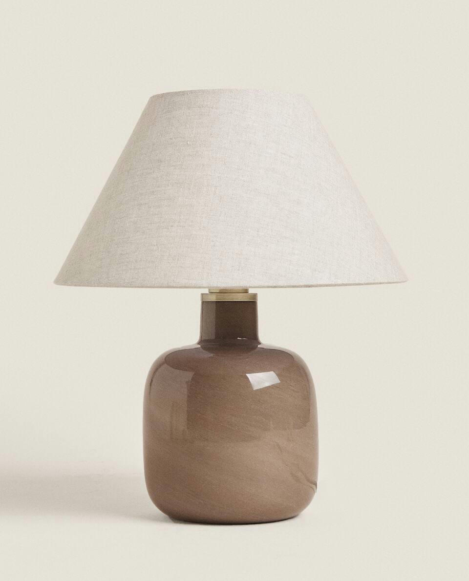 GLASS BASE LAMP