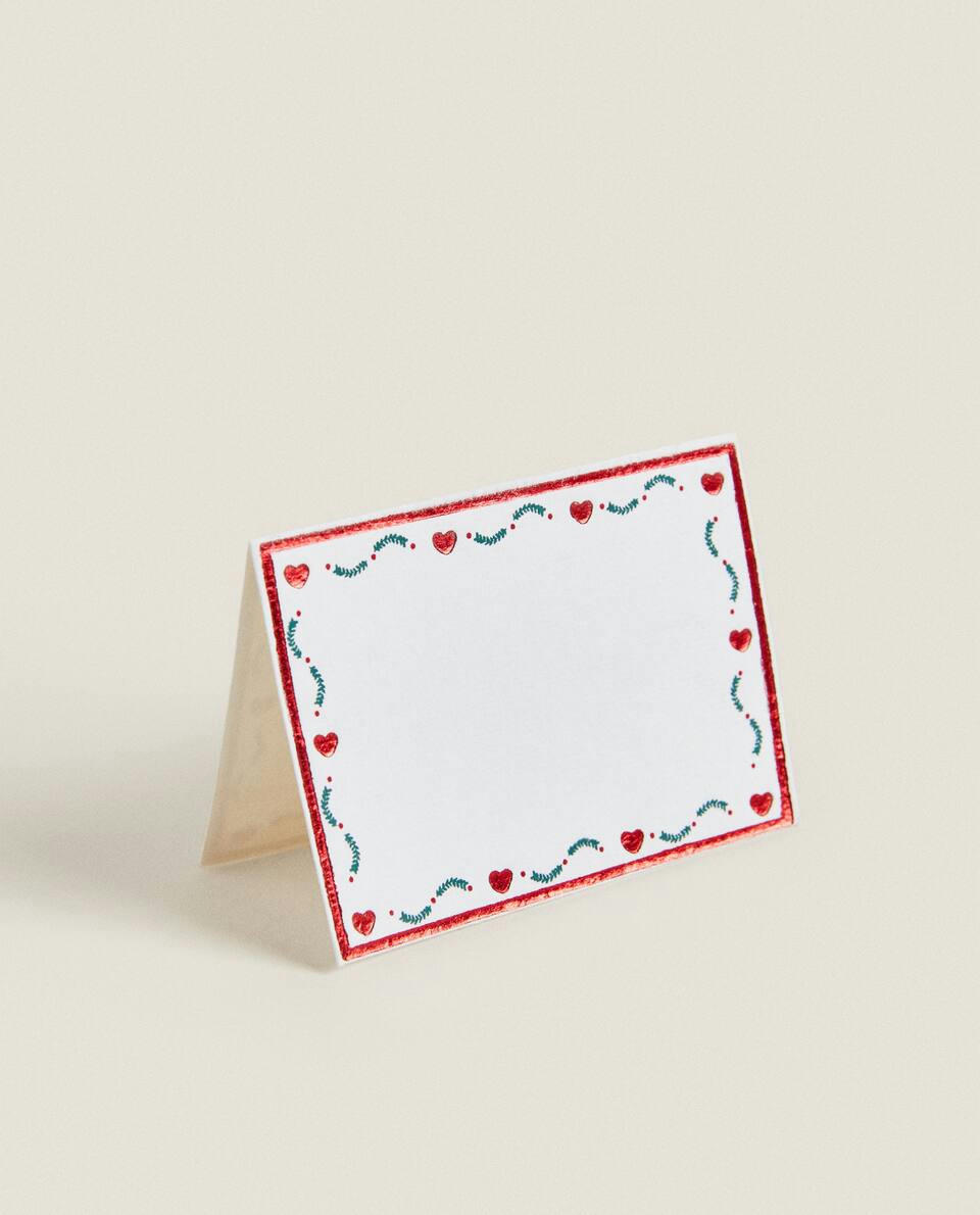 PACK OF CHILDREN’S CHRISTMAS PAPER PLACE CARDS (PACK OF 10)