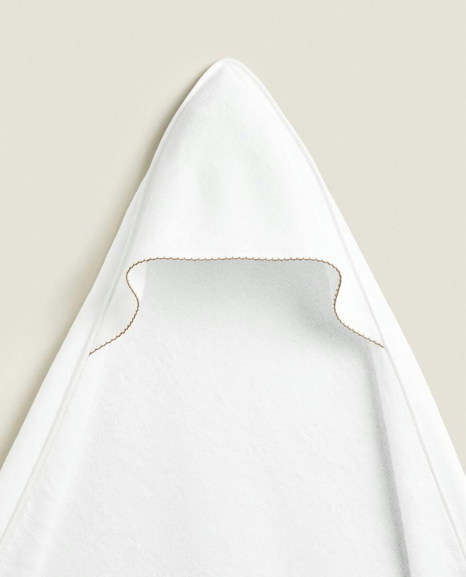 VELOUR CAPE WITH TRIM DETAIL