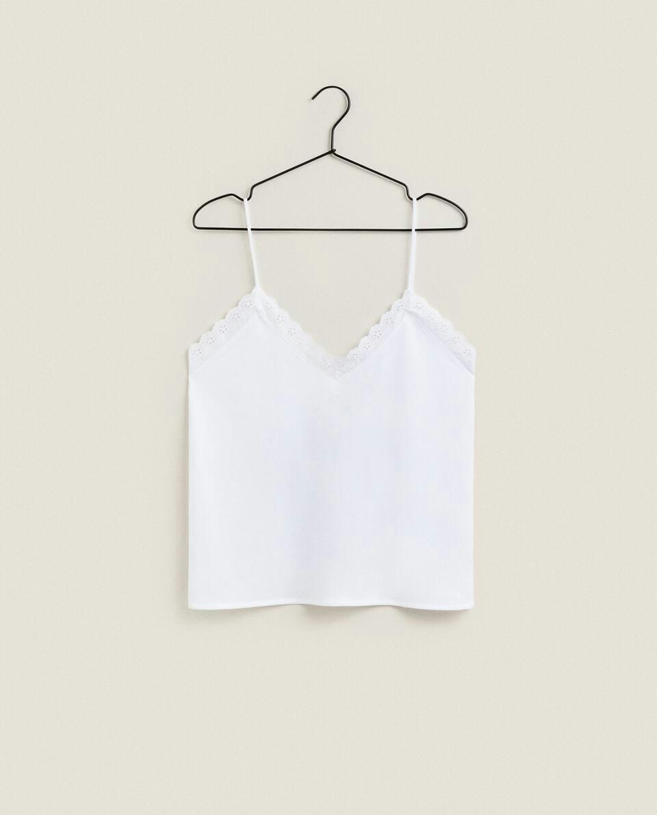 LACE TRIM TOP