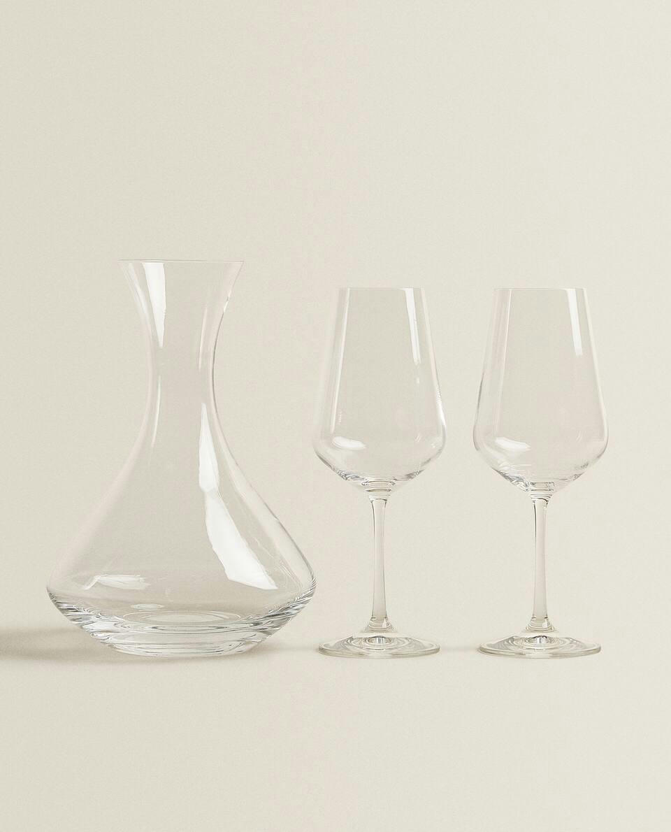 SET OF BOHEMIA CRYSTAL GLASSWARE