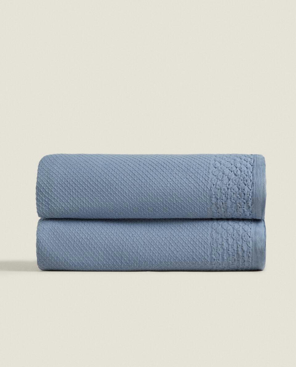 WAFFLE TEXTURE COTTON BEDSPREAD