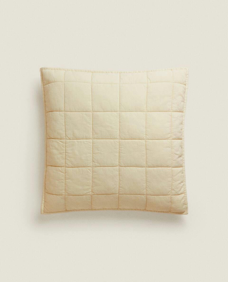 CHECK CUSHION COVER