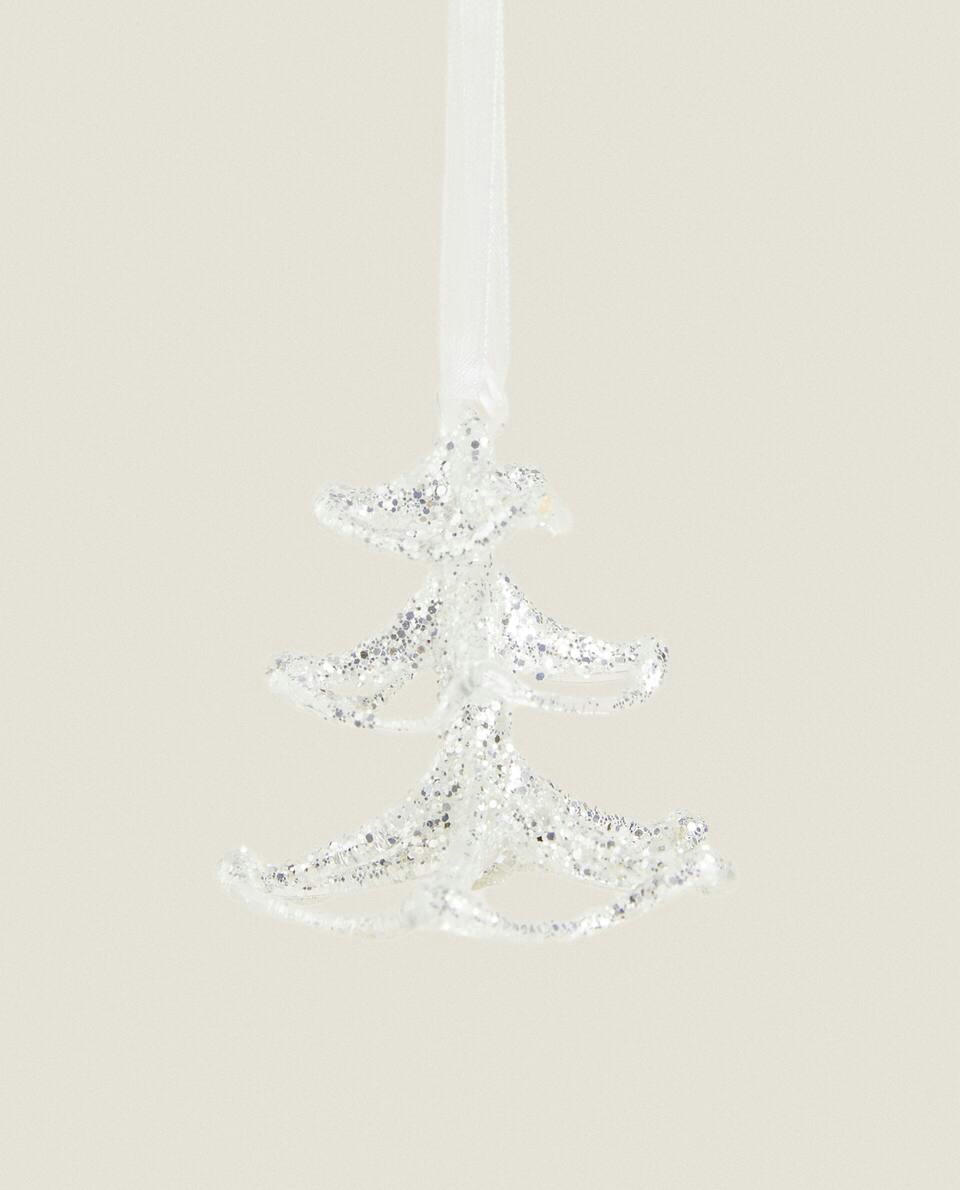 GLASS CHRISTMAS TREE DECORATION