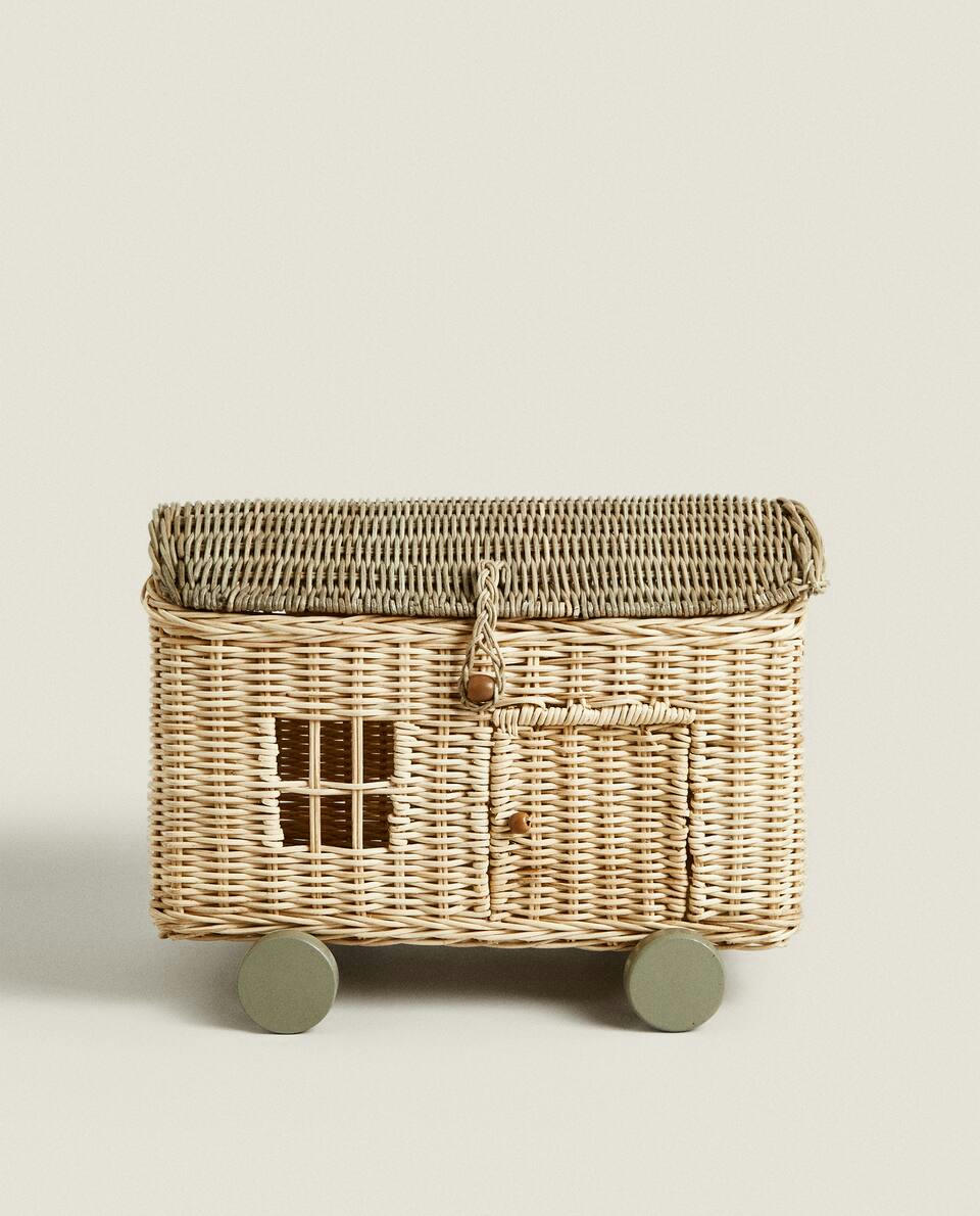 RATTAN HOUSE BASKET