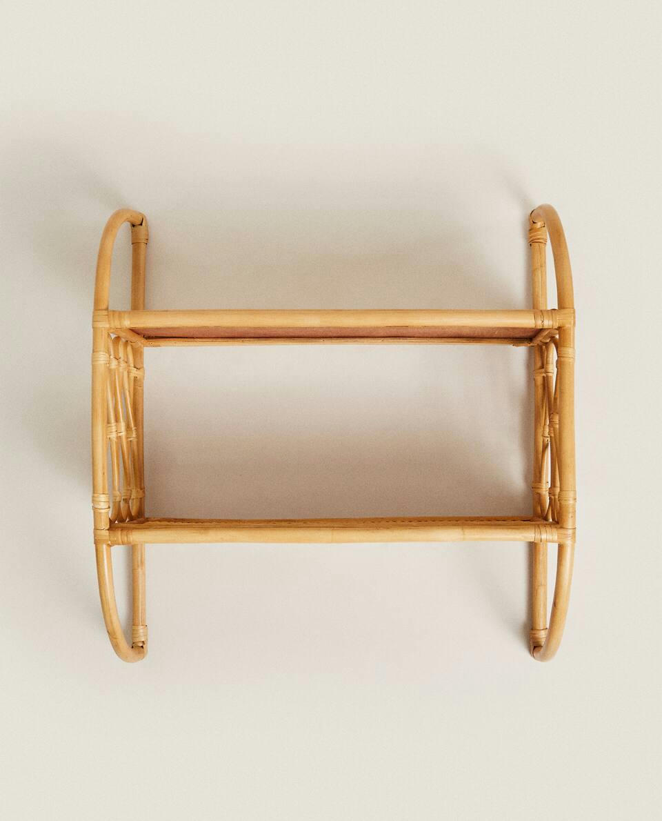 RATTAN WALL SHELVES