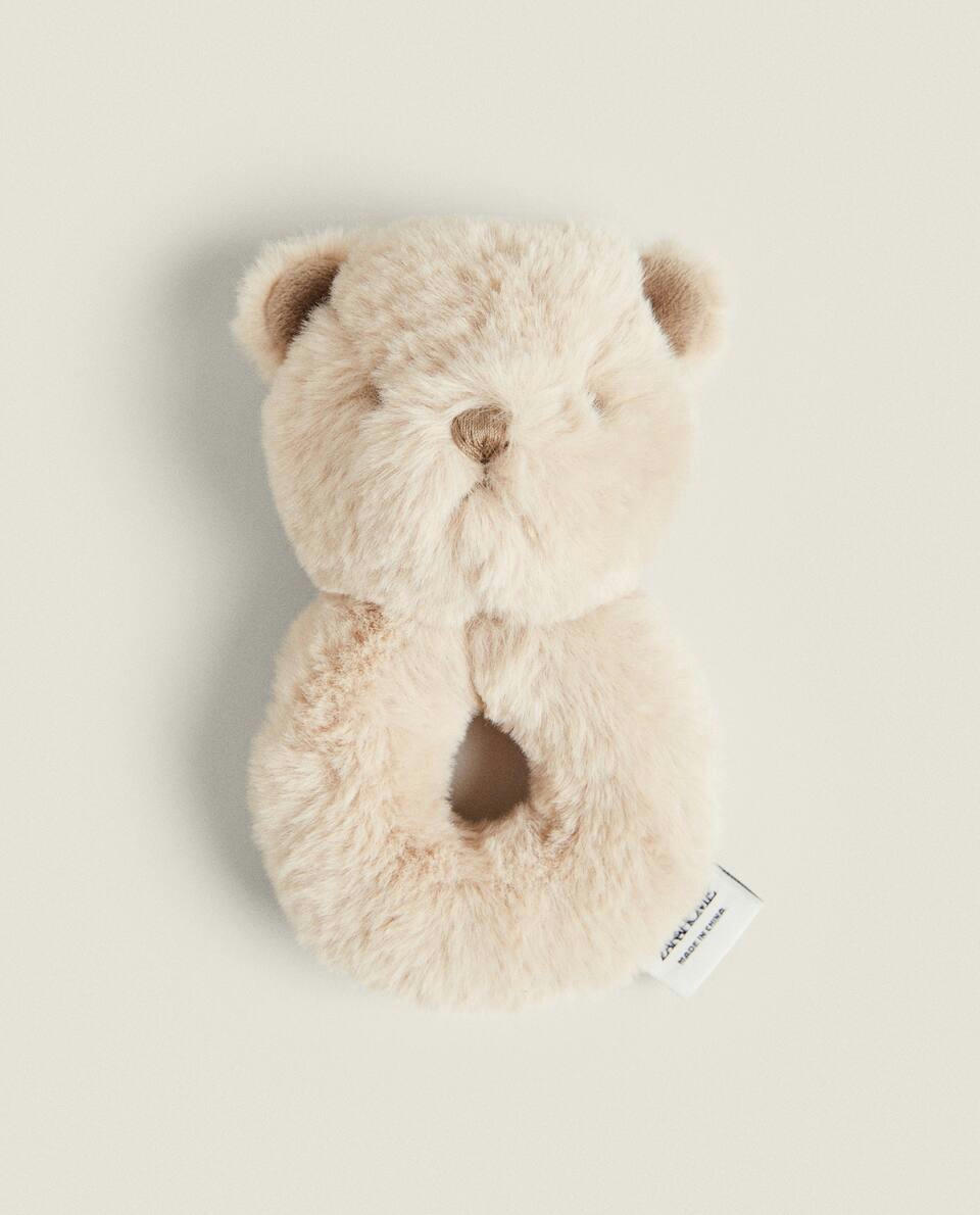 CHILDREN’S BEAR SOFT TOY RATTLE