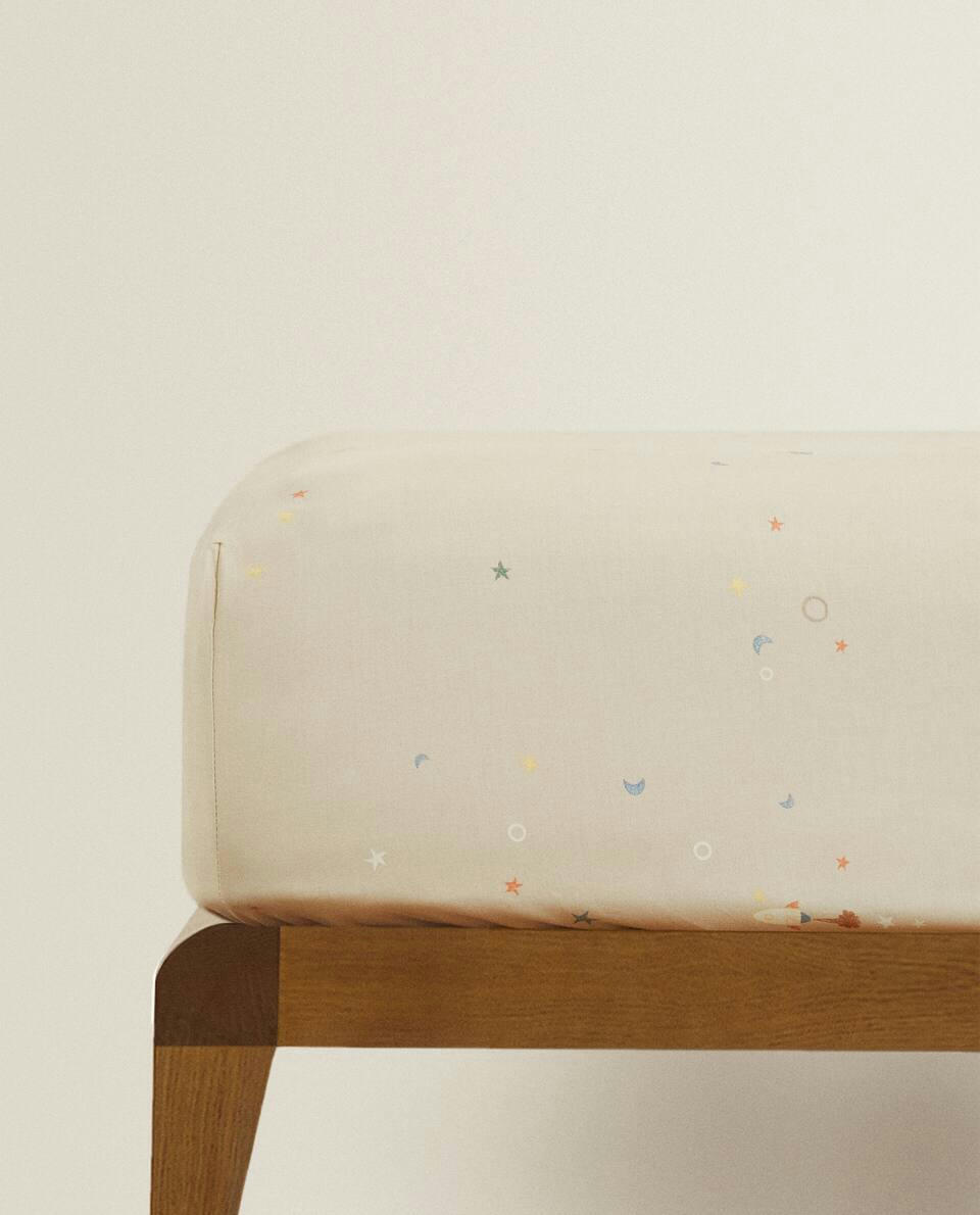 GLOW-IN-THE-DARK CONSTELLATION FITTED SHEET