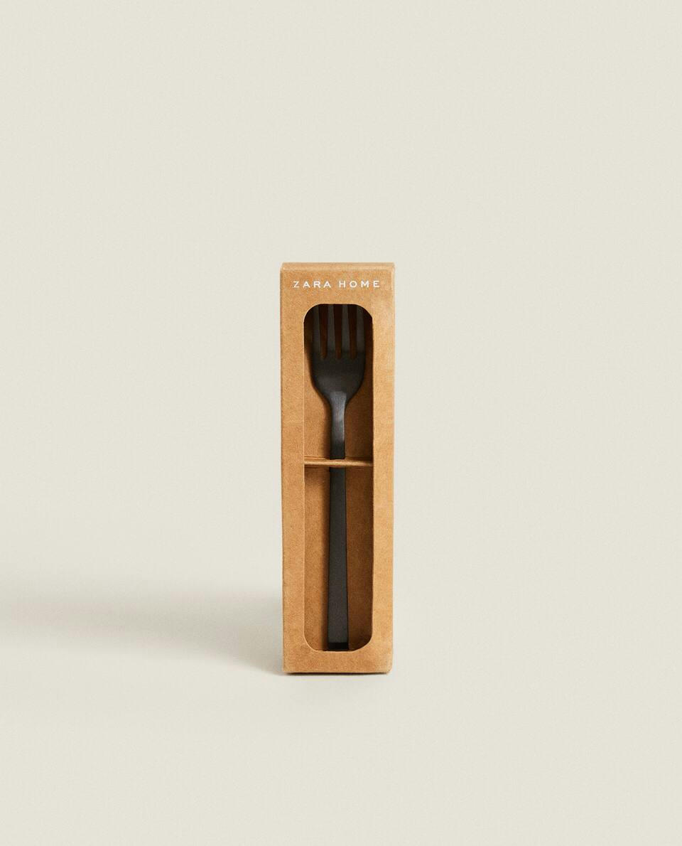 MATTE BLACK BRUNCH FORKS (PACK OF 4)