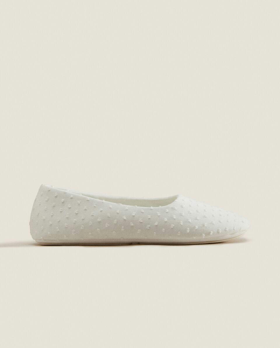 COTTON BALLERINA SLIPPERS