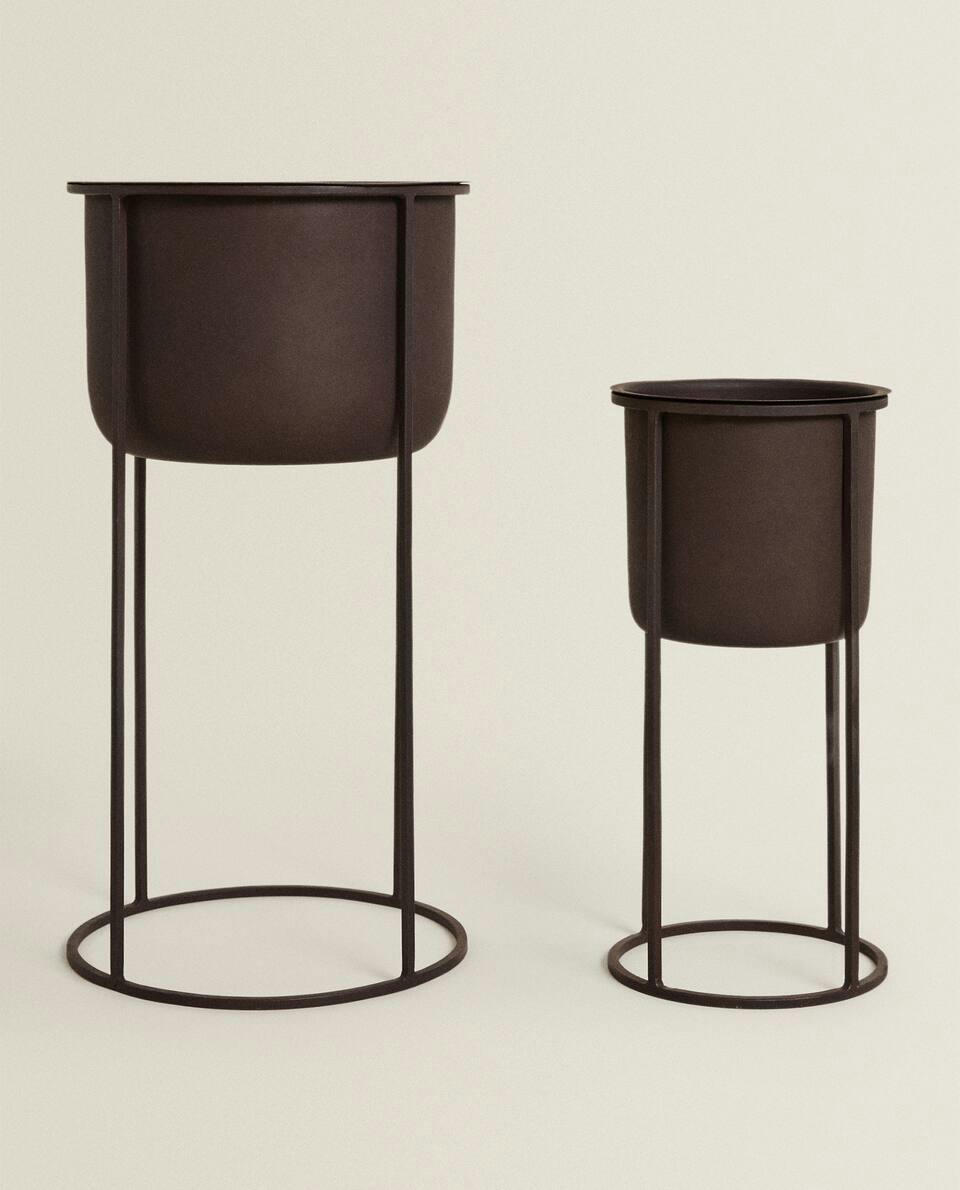 METALLIC FLOWERPOT
