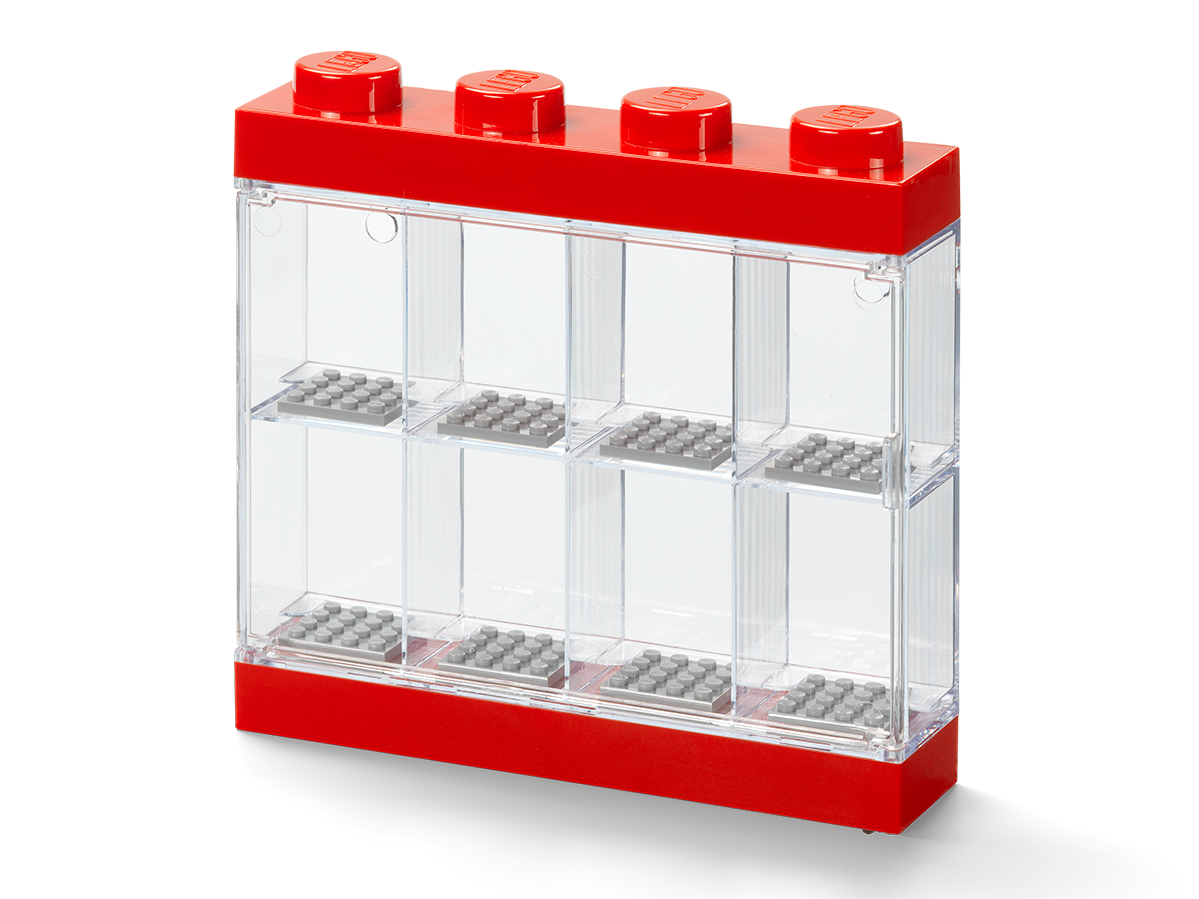 8-Minifigure Display Case – Red
