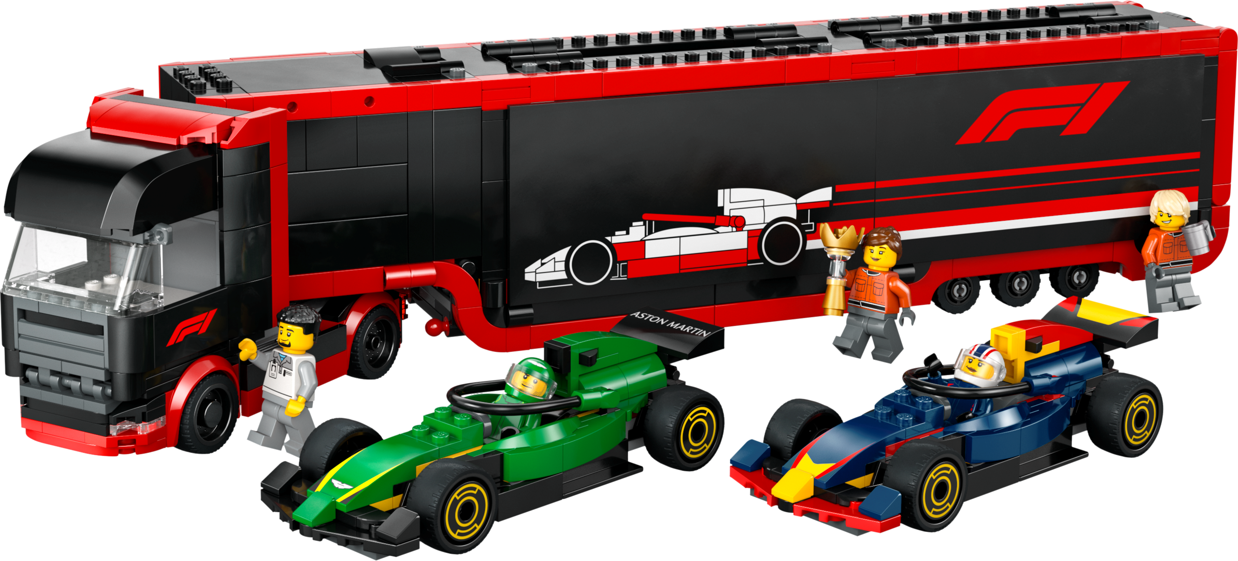F1® Truck with RB20 & AMR24 F1® Cars