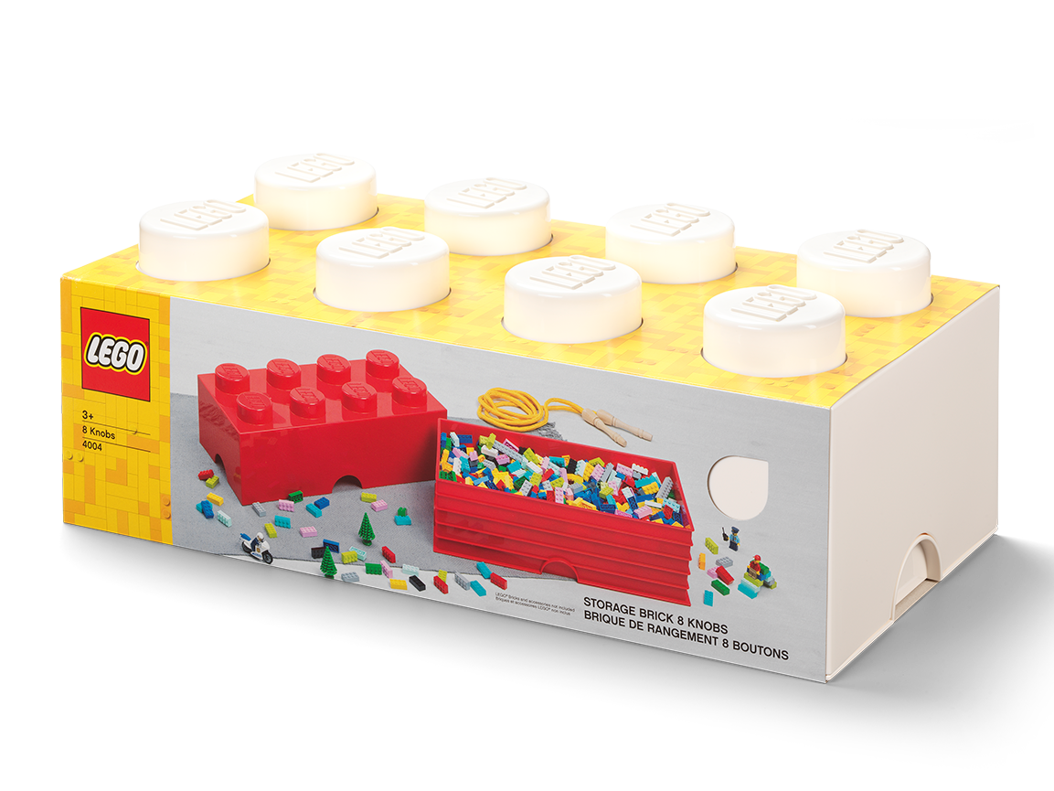 8-Stud Storage Brick – White