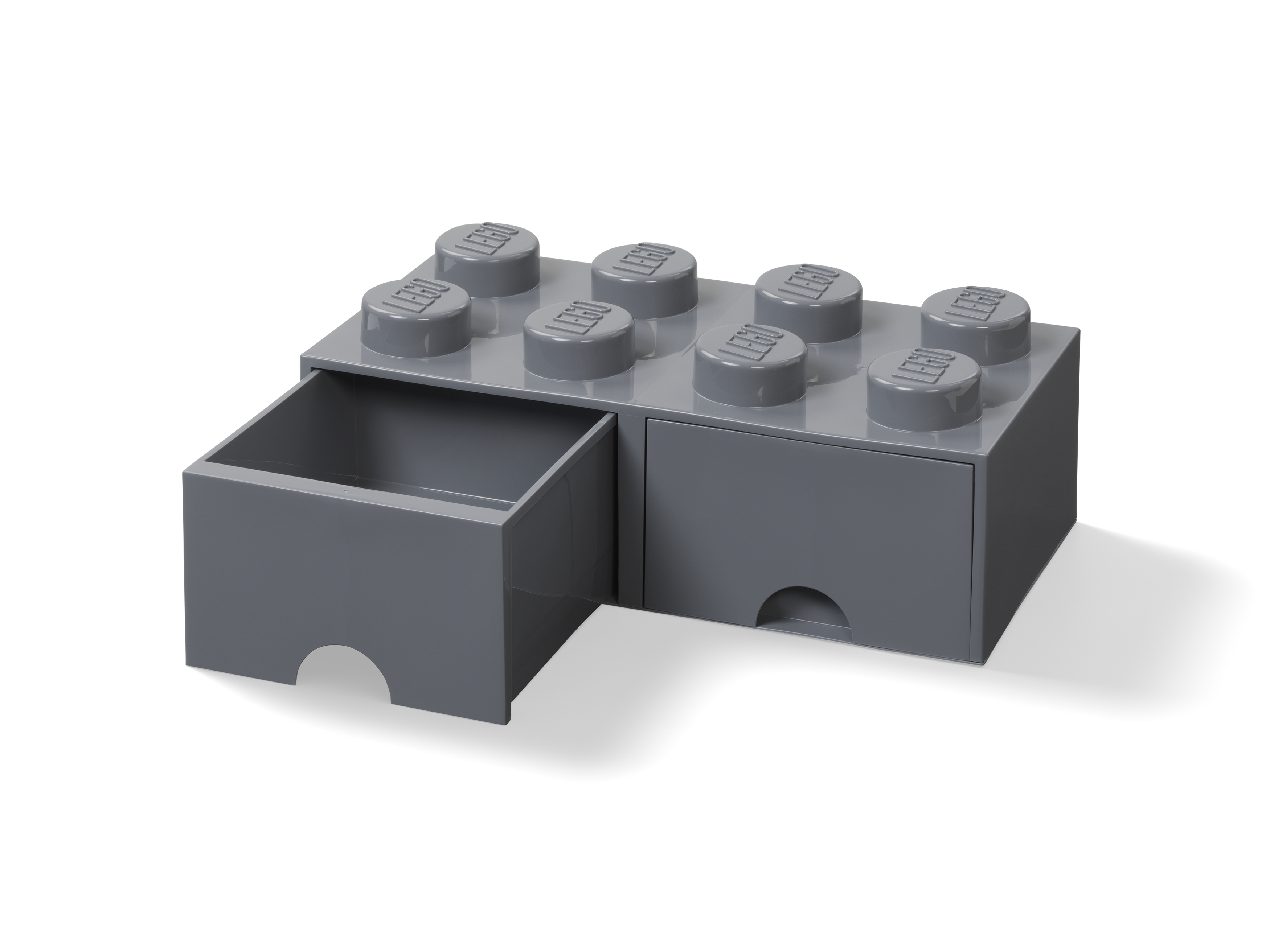 8-Stud Brick Drawer – Dark Gray