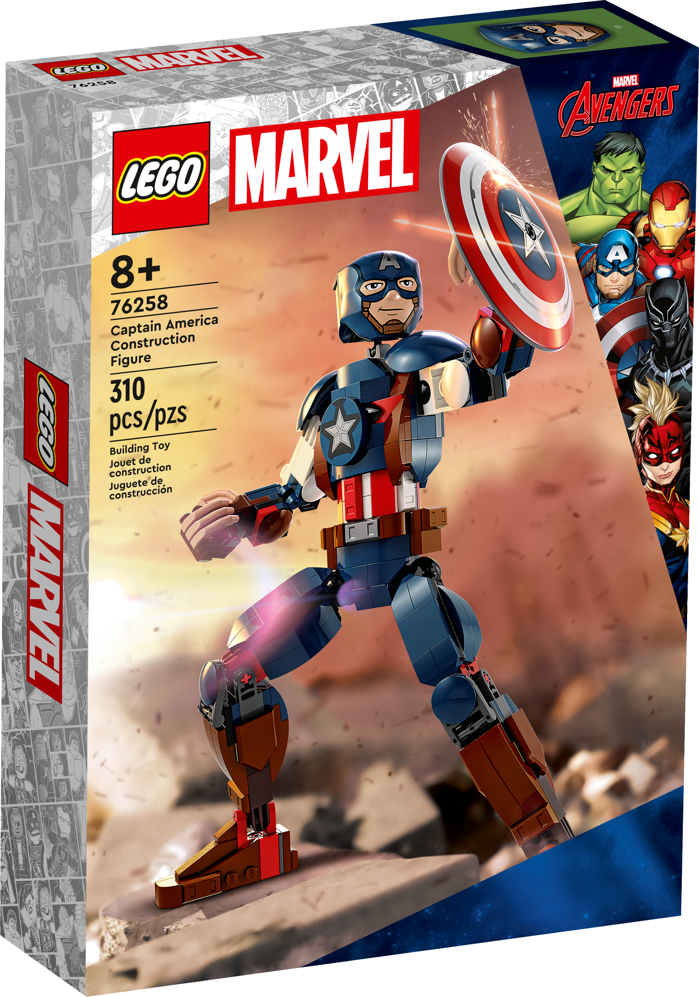 Captain America Construction Figure