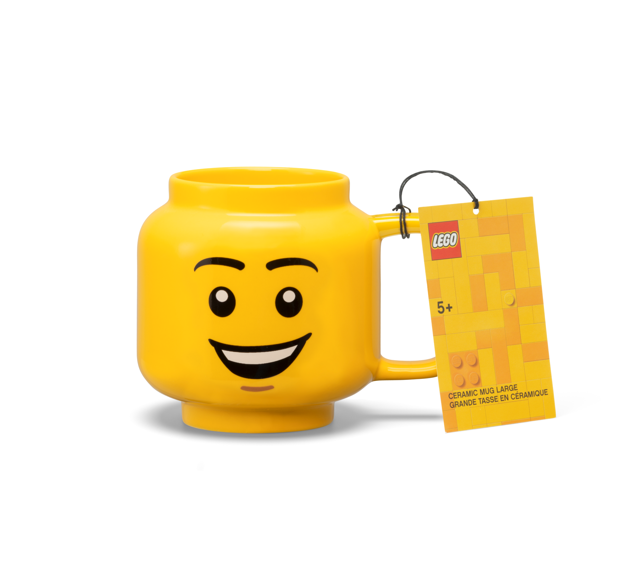 Large Happy Boy Ceramic Mug