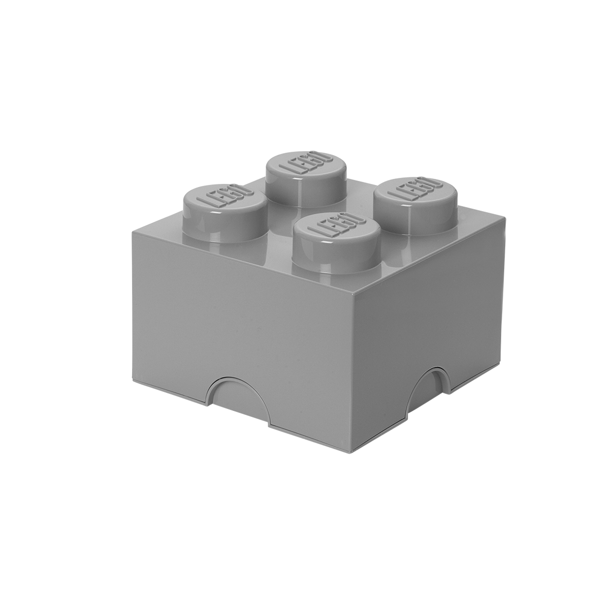 4-Stud Storage Brick – Medium Stone Gray